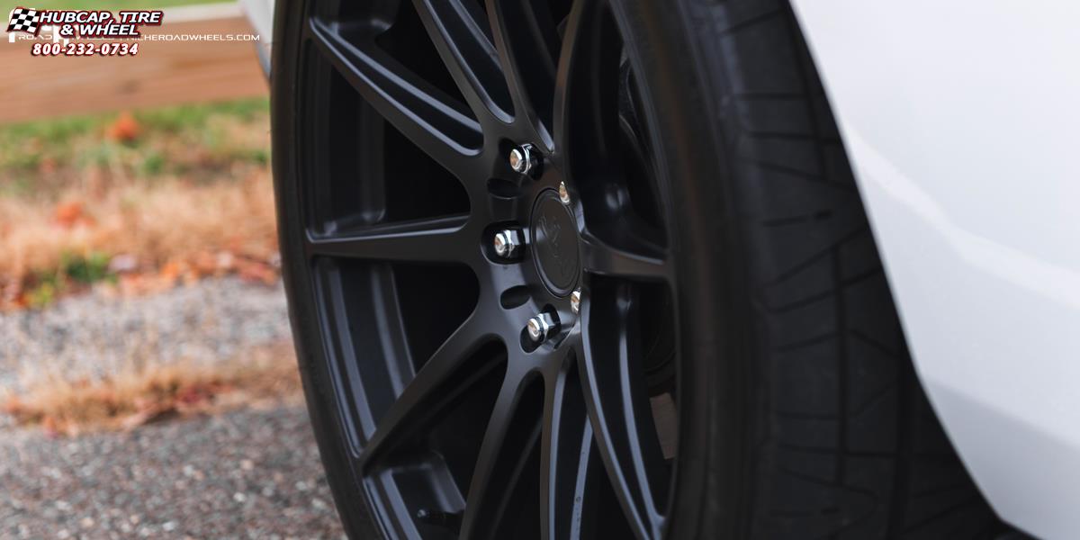 vehicle gallery/ford mustang niche essen m147 20x9  Matte Black wheels and rims